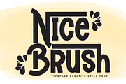 Nice Brush | Script Font, a Script Font by Scratchones (Thumbnail 1 of 9)