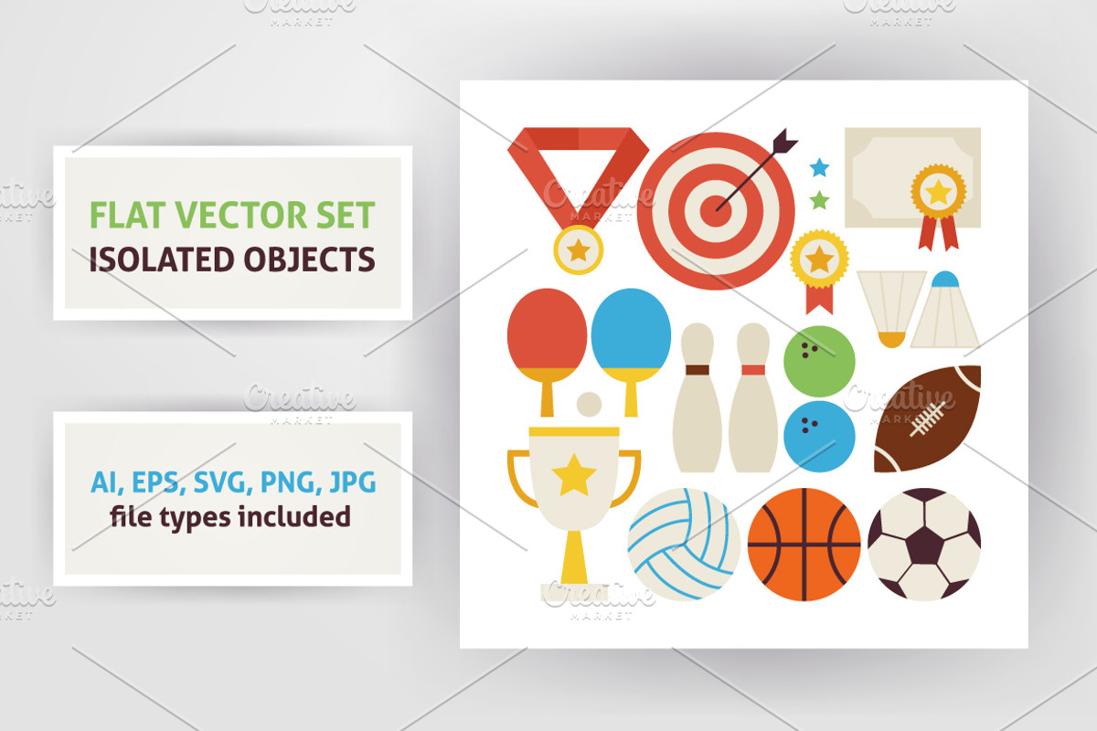 Sport Competition Flat Infographics, a Healthcare Illustration by Anna_leni (Photo 2 of 4)