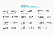 Aquawax Pro - 27 fonts, a Sans Serif Font by Zetafonts (Thumbnail 13 of 15)
