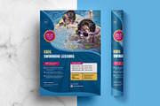 Swimming Lessons Flyer, a Flyer Template by retrographix (Thumbnail 3 of 3)