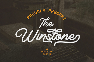 Winstone - Elegant Script Font