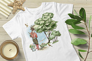 Vintage Watercolor Gardening Clipart, an Animal Illustration by JSolomatina (Thumbnail 9 of 13)