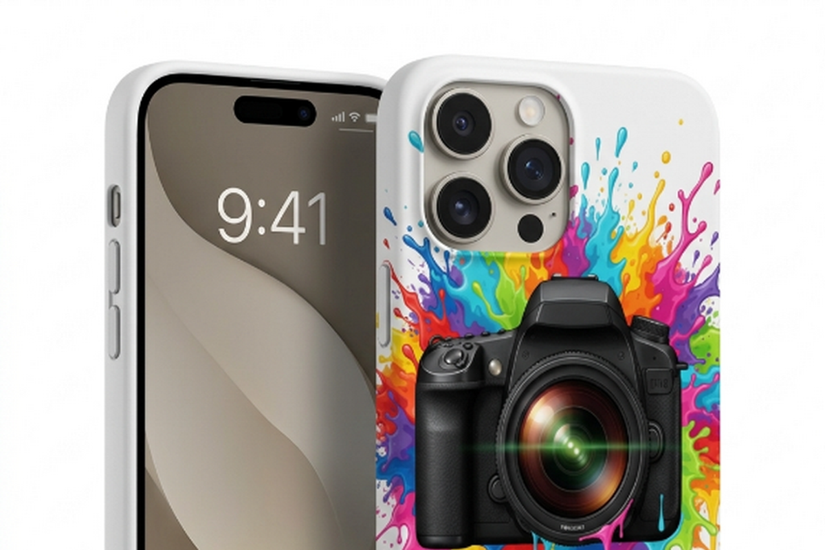 Rainbow Camera Paint Splash, a Shirt Mockup by Vector Stall (Photo 12 of 14)