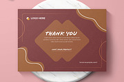 Thank You Card Template Layout, a Stationery Template by MightyDesign (Thumbnail 3 of 6)
