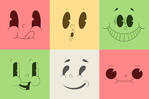 Cartoon Retro Characters