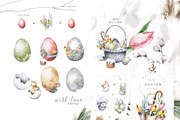 Happy Easter Spring Set 2, an Animal Illustration by Ann Art Houze (Thumbnail 6 of 15)