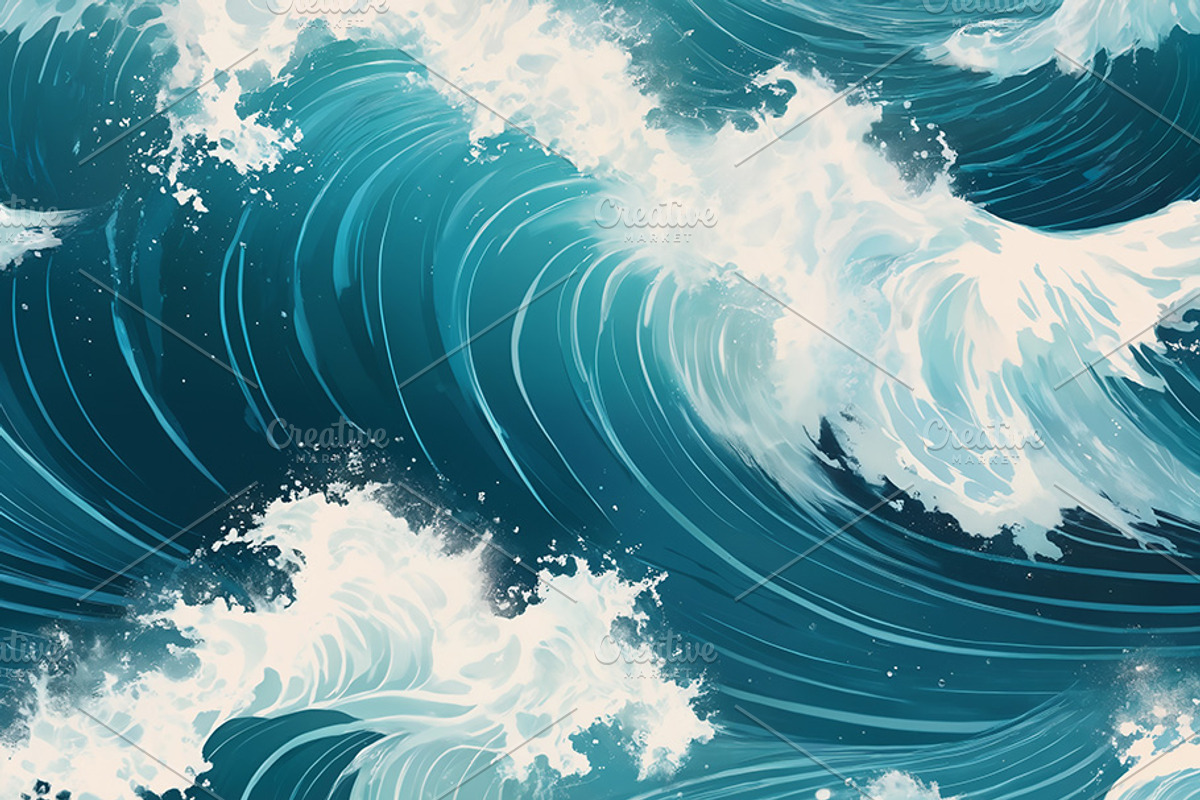 Ocean Waves, a Decorative Illustration by h.utomo (Photo 31 of 31)