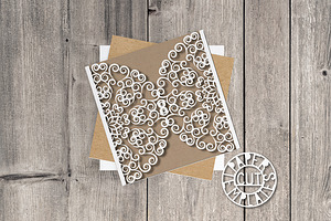 Wedding Card For Paper Cutting.