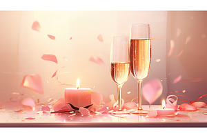 clipromantic champagne glass clipart, a Food & Drink Photo by pikepicture