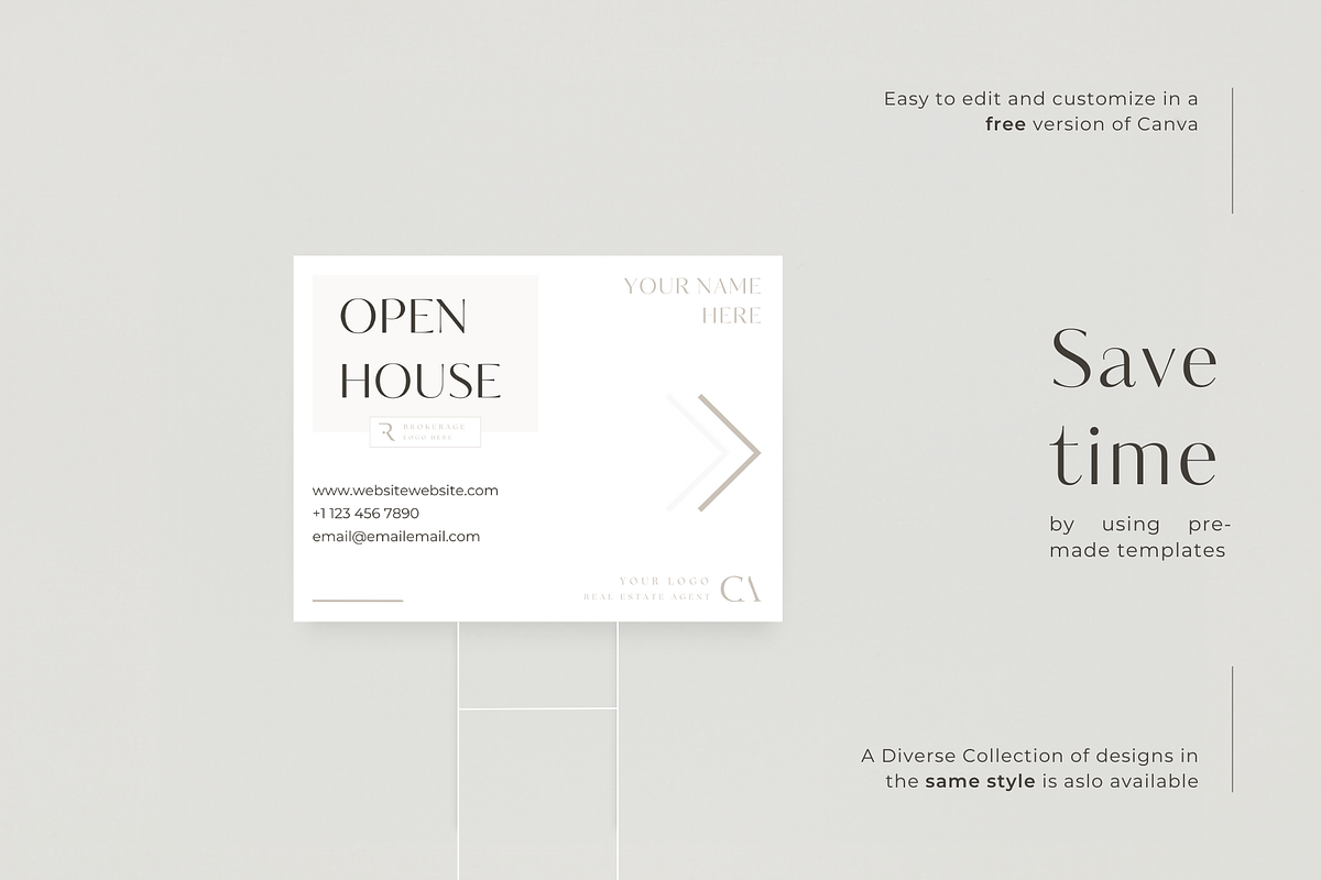 Real Estate Street Signs BUNDLE, a Marketing Template by EstateElements (Photo 5 of 8)