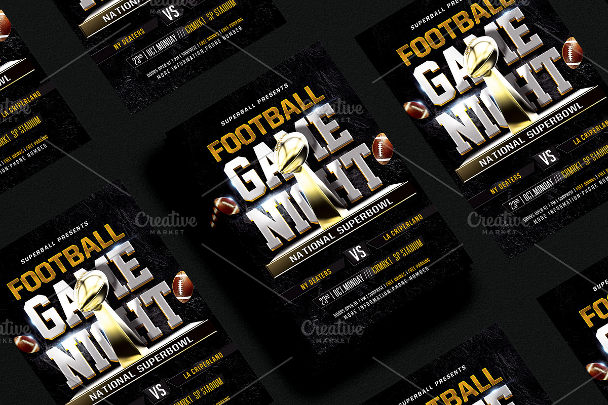 American Football Flyer, a Flyer Template by Basez Flyers (Photo 1 of 4)