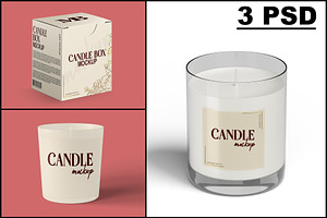 Candle Mockup, a Product Mockup by mockupbuys