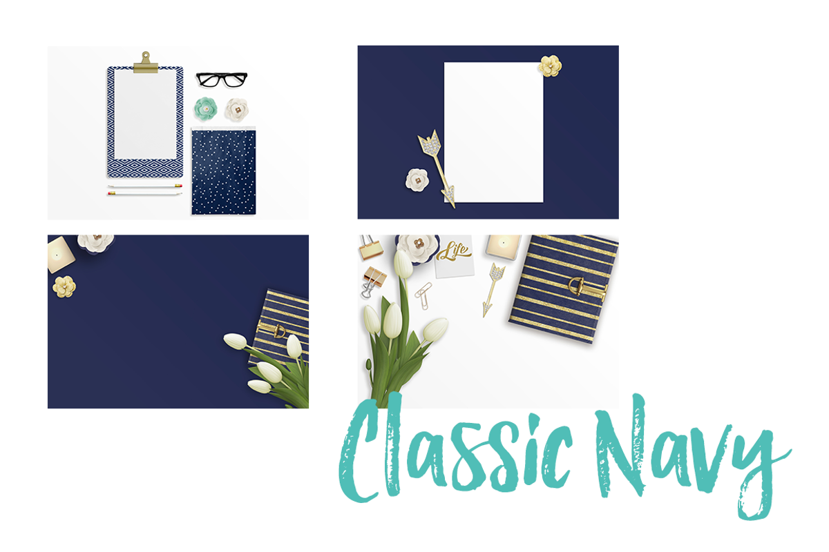 Navy & Gold Stock Bundle, an iPad Mockup by Garlic Friday Design (Photo 2 of 5)