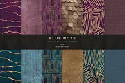 Blue Note Golden Abstract Graphics, a Pattern Graphic by Blixa 6 Studios (Thumbnail 1 of 3)