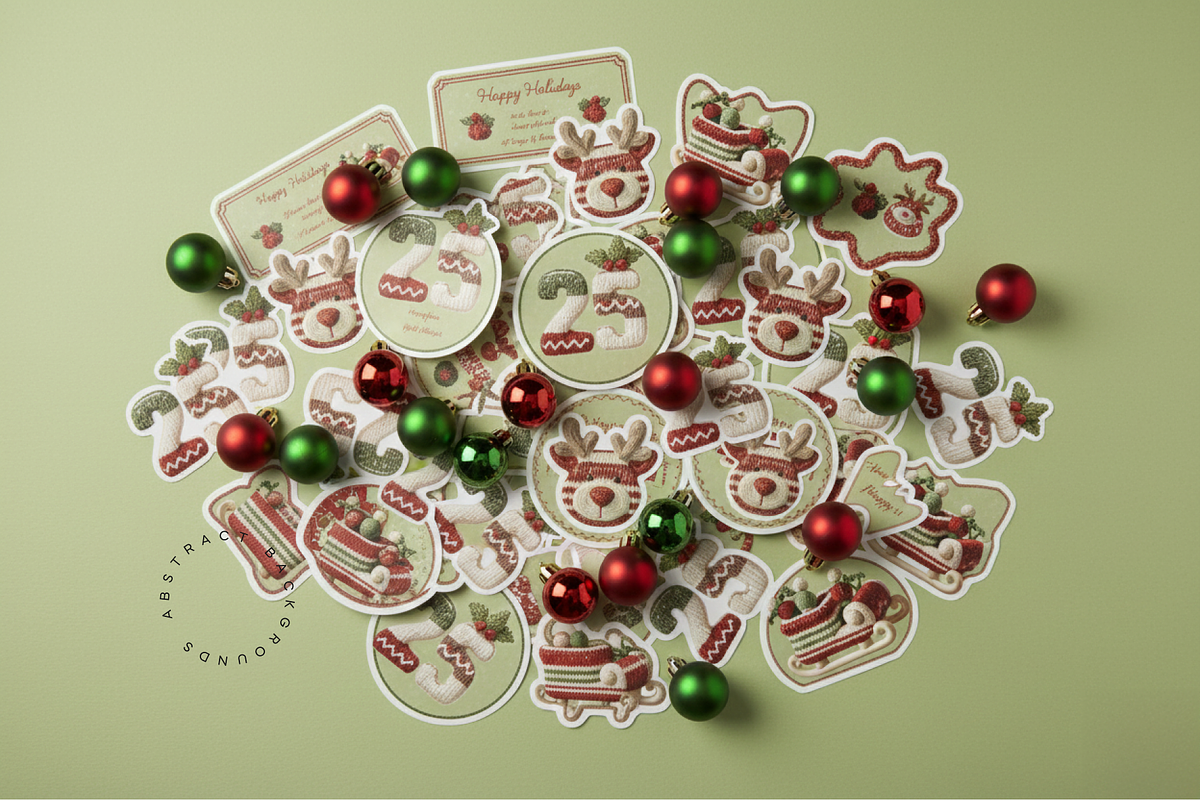 3D Knitted Christmas Icons Set, a Solid Icon by Lumeno (Photo 5 of 6)