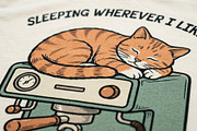 Cat sleeping, an Animal Illustration by Vectorlina (Thumbnail 3 of 5)