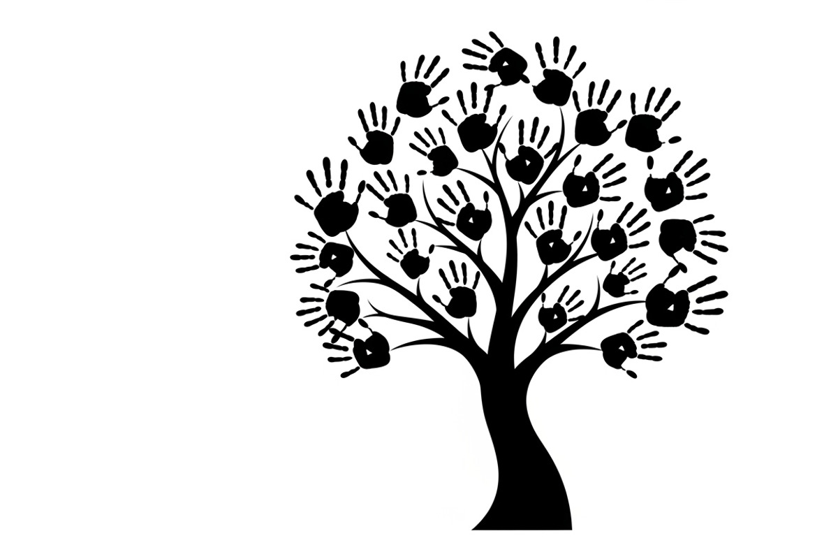 family handprint tree silhouette, an Illustration by Amazin_art (Photo 4 of 29)