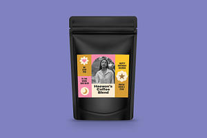 Haewon Foil Pouch Labels, a Stationery Template by Mountain Folk Creative