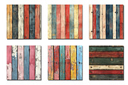 Christmas Wood Textures, an Illustration by Designworld (Thumbnail 3 of 5)
