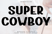 Super Cowboy, a Script Font by FreshTypeINK (Thumbnail 1 of 8)