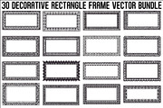 Decorative Rectangle Frame Bundle, an Illustration by Designs_River (Thumbnail 1 of 31)