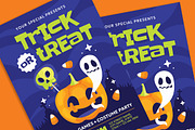 Trick or Treat Flyer, a Flyer Template by Gumico Studio. (Thumbnail 3 of 3)