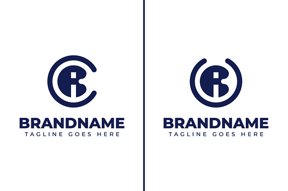 Letters Cr And Ur Monogram Logo