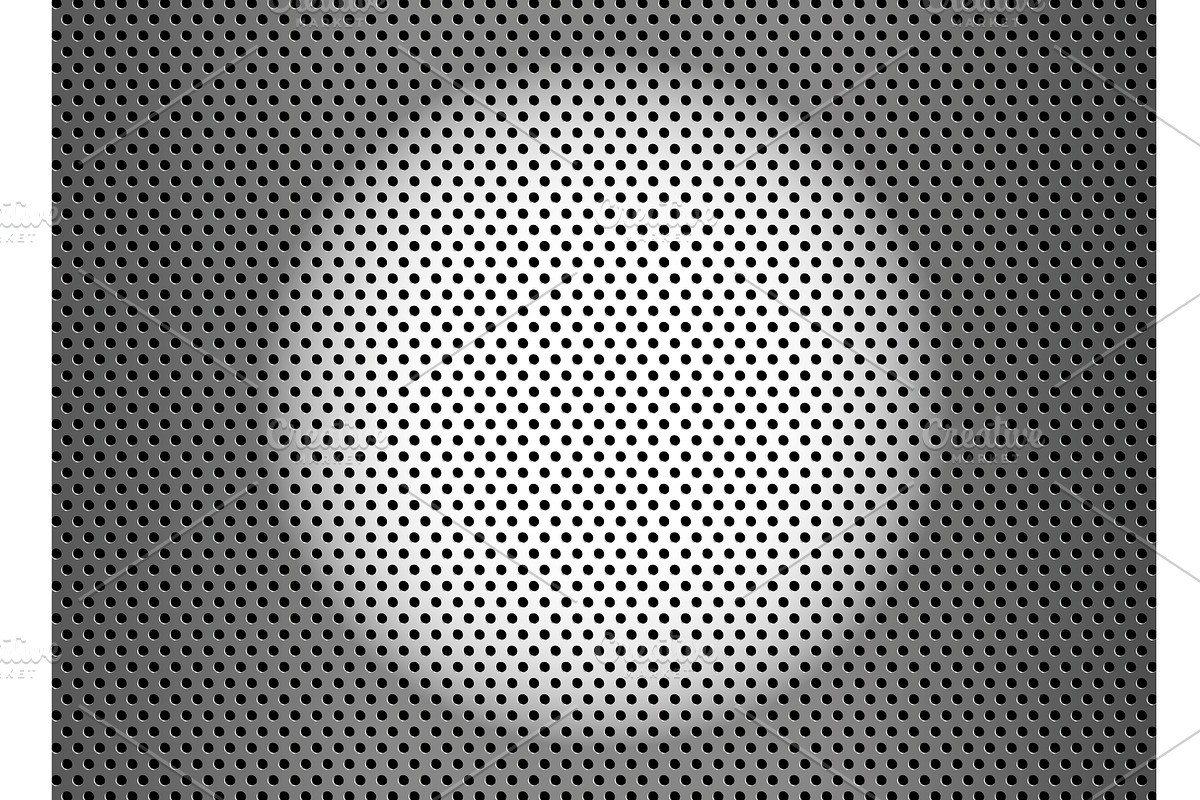 Silver metal background with dots, a Texture Illustration by Vector Creator