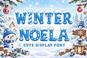 Winter Noela, a Handwritten Font by Yoga Letter (Thumbnail 1 of 9)