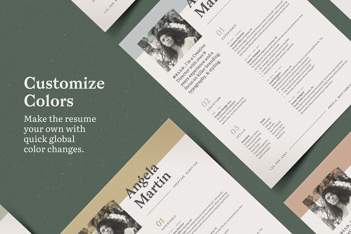 Resume with Picture / CV with Photo, a Resume Template by More Profesh (Photo 5 of 8)