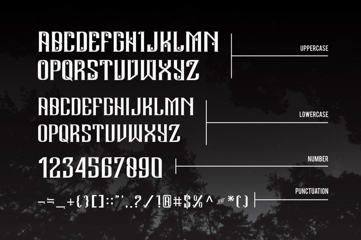 Andalas Typeface preview 6