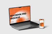Laptop And Phone Mockup, a Wearable Device Mockup by scribrostudio (Thumbnail 3 of 11)