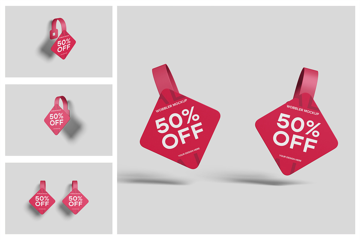 Wobbler Mockup, an Advertising Mockup by Hazzpro_Std (Photo 1 of 5)