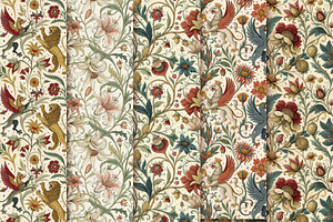 Seamless patterns. Medieval style, a Pattern Graphic by Designs by Helen Trupak