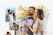 Watercolor Memory Photo Template, an Action Add-On by MRI STUDIO (Thumbnail 3 of 10)