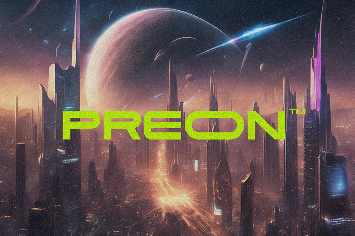 PREON - DISPLAY FONT, a Sans Serif Font by Ideal Eksis (Photo 1 of 10)