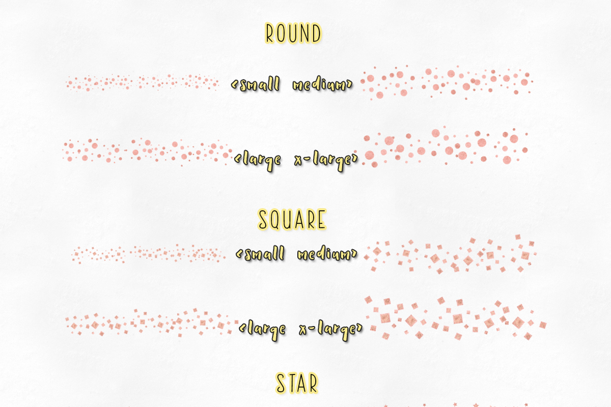 rose gold confetti brushes, a Brush Add-On by TeaBerry (Photo 2 of 2)