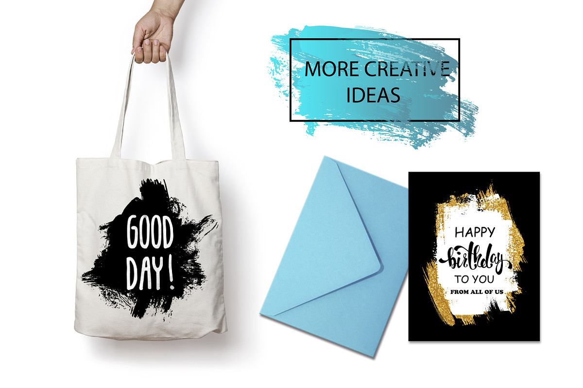 Hand drawn shapes, splatters., a Texture Graphic by Pink Ocean (Photo 3 of 5)