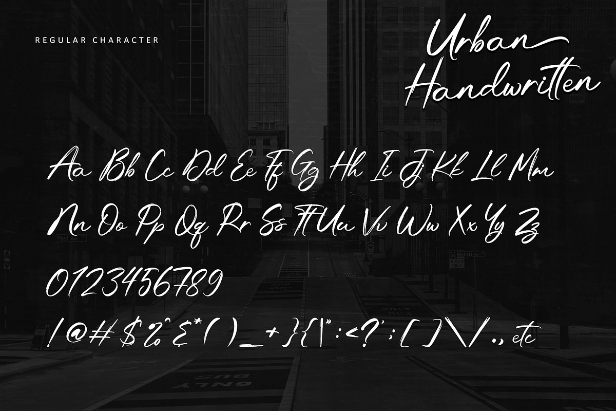 Urban Handwritten – Brush Script, a Handwritten Font by Letterara (Photo 10 of 13)