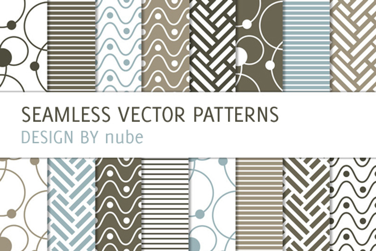 16 Patterns with Dots and Waves