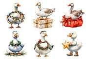 Christmas Silly Goose Clipart, an Illustration by Daily.Designs (Thumbnail 2 of 4)
