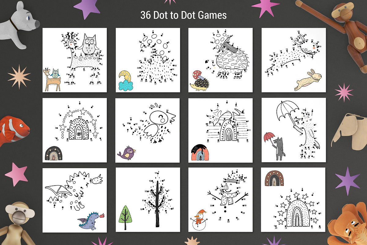 Activities for Kids Big Collection, an Animal Illustration by Gulnara Sabirova (Photo 14 of 15)