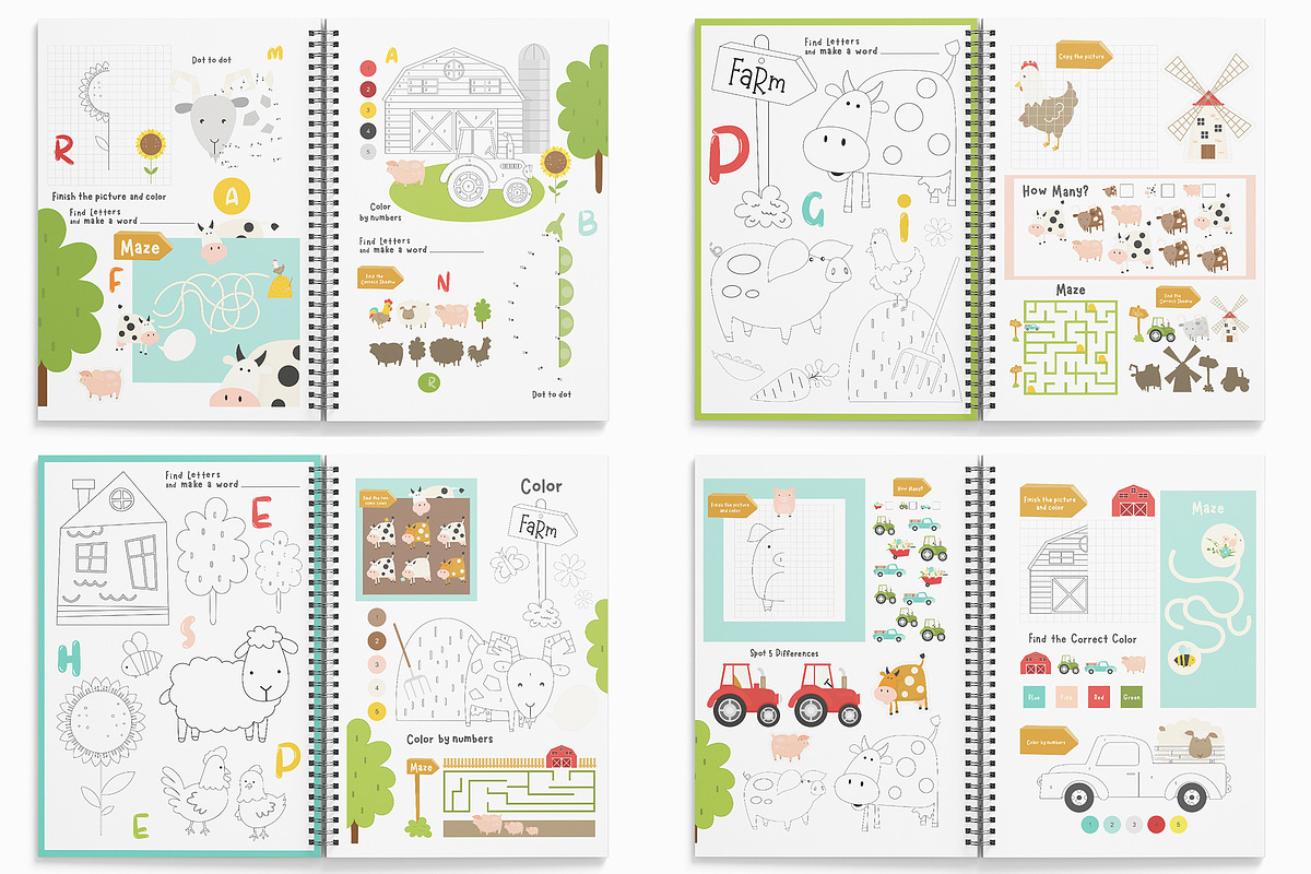 FARM - Activities for kids, an Animal Illustration by Nursery Art (Photo 3 of 15)
