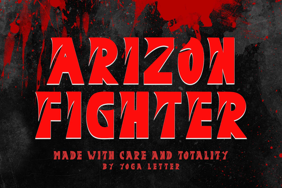 Arizon Fighter, a Blackletter Font by Yoga Letter (Photo 1 of 7)