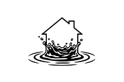 50 Flooded Home Silhouette Bundle, an Illustration by Designs_River (Thumbnail 38 of 51)