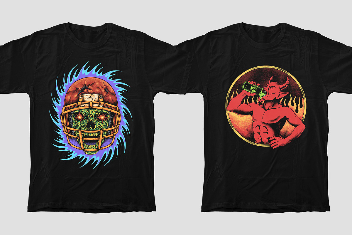 Dark T-shirt Designs Bundle, an Illustration by Stead Supply (Photo 4 of 4)