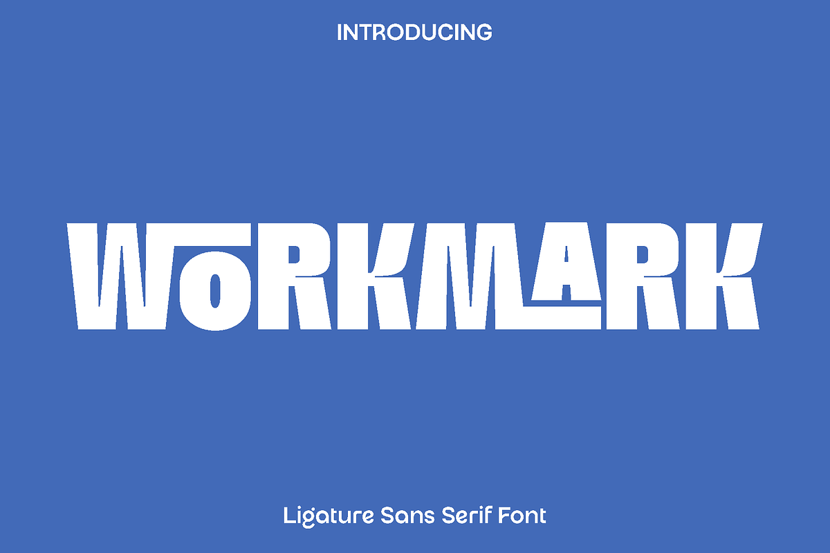 Workmark - Ligature Sans Serif Font, a Sans Serif Font by Luna Shop (Photo 1 of 6)
