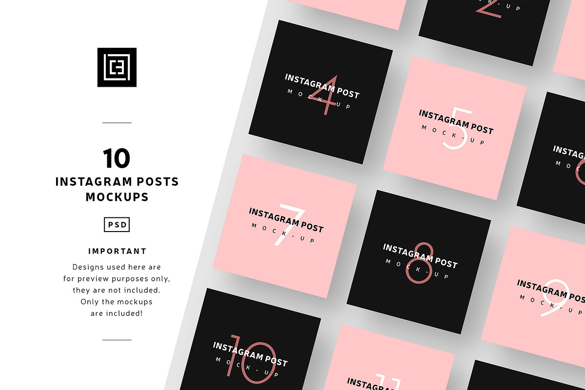 Instagram Post Mockups, a Product Mockup by Cooledition (Photo 1 of 16)