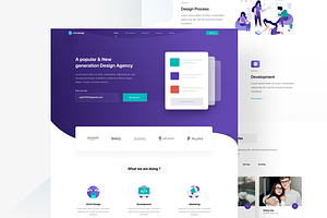 Software Agency Landingpage Template