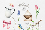BLOOMING SPRING - Watercolor set, an Illustration by Navenzeles (Thumbnail 4 of 12)